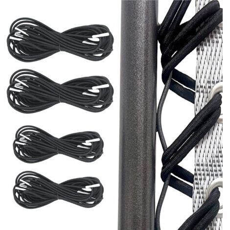 Elastique pour transat Universelle 4pcs (2x2.2m+2x1.4m) pour Fauteuil Relax Zero Gravity élastique Fauteuil Elastique Chaise Longue, Long remplace supérieure Court remplace inférieure