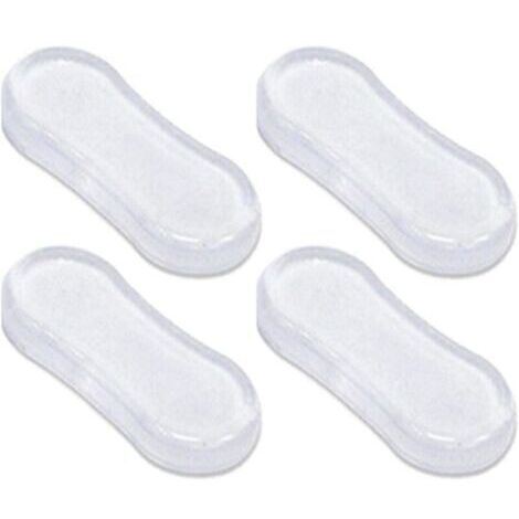 Tampons Abattant WC,Patins Pour Abattant De Toilette,Pare-chocs Siège Toilette Universels,Silencieux évitement De Collision Tampon Abattant WC Avec Adhésif Puissant Remplacement Coussinets Protection (1/4)