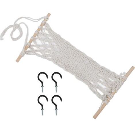 Hamac à Fruits de Grande capacité, Sac de Filet de Rangement tissé à la Main pour Fruits et Légumes dans la Cuisine, Rangement de Style Minimaliste Moderne avec Corde en Coton, (1/5)