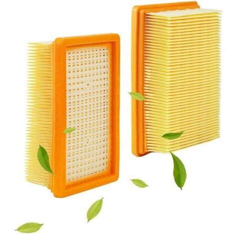 2 Pièces Filtre Aspirateur pour Kärcher WD4 MV4 MV6 WD5, Accessoires Remplacement pour Aspirateur Karcher