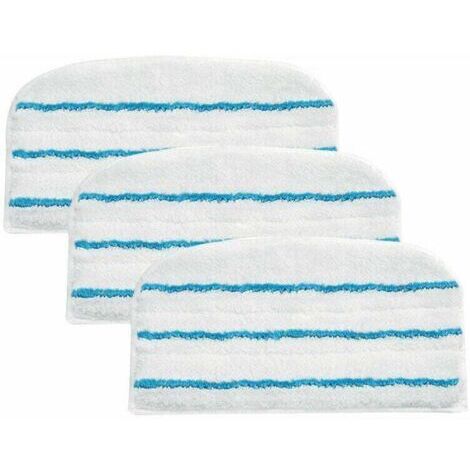 3 patins microfibre pour nettoyeur vapeur, 17.5 x 30.5 cm, Compatibles avec balais vapeur BLACK+DECKER, FSM1610,FSM1630,FSM1300, SMH1621 etc (1/5)