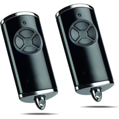 (Pack de 2)868MHz Télécommande pour Hörmann HSE4 BS,4 Canaux Télécommande de Rechange Bip Portail Porte De Garage Compatible avec Hörmann HSM4 HSE2 HS1 HS4 HSZ1