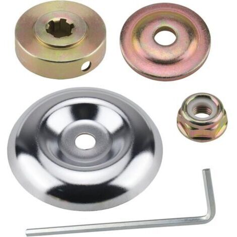 5 Pcs Kit Ecrou Tete Debroussailleuse Universelle Accessoires, Kit Fixation écrou Lame Boîte pour Lames de Boîte de Vitesse, Pieces Detachees pour Debroussailleuse et Tondeuses à Gazon