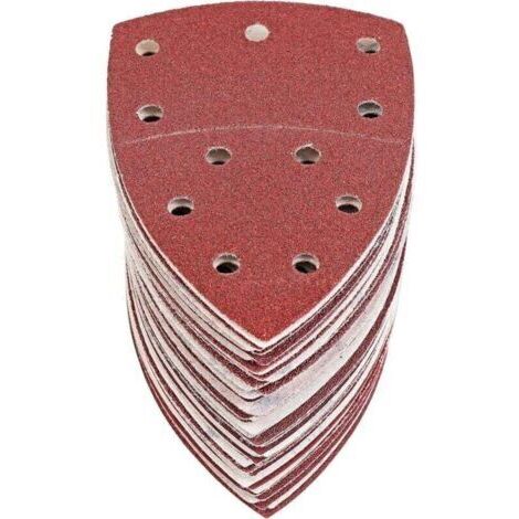 60 Feuilles Abrasives Triangles Papier Poncage Triangulaire Ponceuse Mouse Delta, 105 x152 mm, Grain P40/60/80/120/180/240,