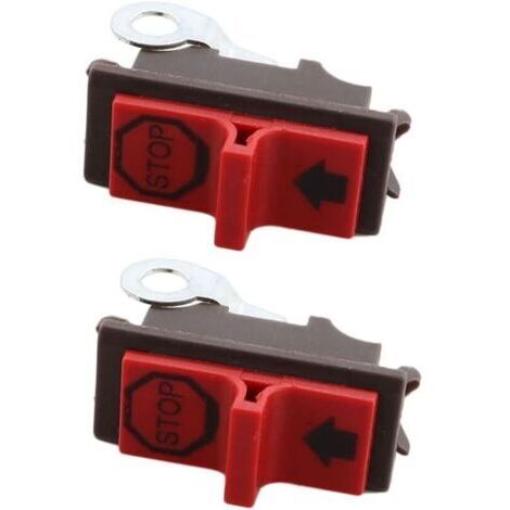 （5×1×1cm）2 interrupteurs d'arrêt pour Husqvarna 36 40 41 45 50 51 55 61 66 136 137 141 142 254 257 261 262 266 268 272 281 288 340 345 38 FR Tronçonneuse 5 371 372 394 395
