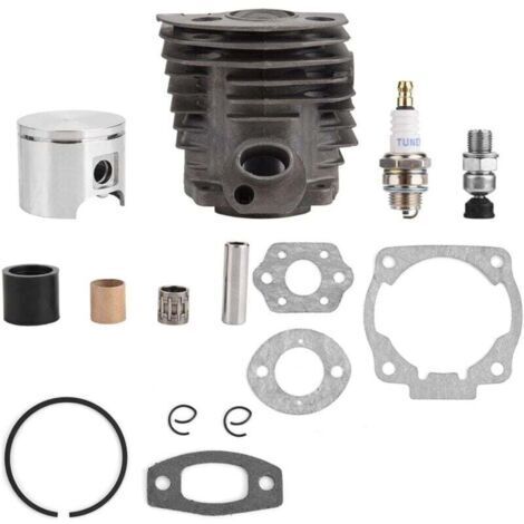 Kit de Joint de Piston de Cylindre, Piston de Cylindre de 46 mm avec kit de Joint pour Moteur Husqvarna 50,51,55 Rancher Nikasil, Robuste et Durable