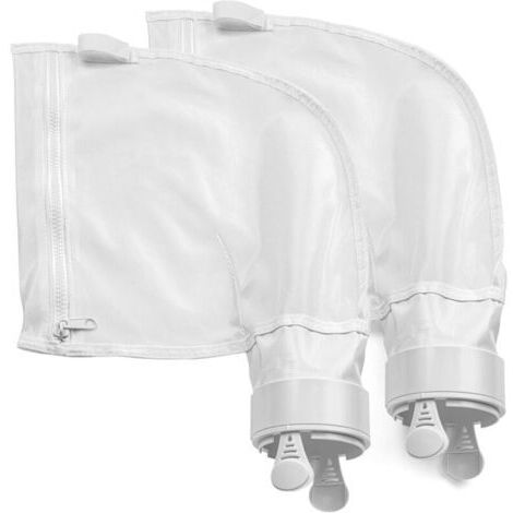 (Lot de 2)Sacs à Limon adaptables pour Polaris 280 480 Robot Nettoyeur Piscine. Lot de 2 Sacs filtres Nylon renforcés à Fermeture éclair Zip K13