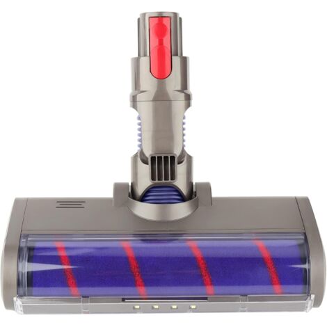 Brosse Compatible avec Aspirateur Dyson V7 V8 V10 V11 V15, Tête de Brosse Nettoyage à Entraînement Direct Acessoire avec 4 Lumières LED pour Parquets et Sols Durs