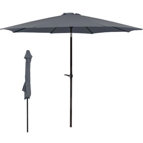 Parasol pliant Ø 300 cm, parasol de voyage pratique, parasol de plage fonctionnel pour balcon, jardin, plage, usage extérieur (1/5)