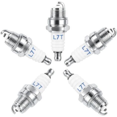 Lot de 3 Bougie d'allumage L7T pour NGK BPMR7A et Bo-sch WSR6F WSR5F et Plus de Bougies Allumag, Tronçonneuse Tondeuse à gazon Petit Moteur Accessoire Pièces (1/5)