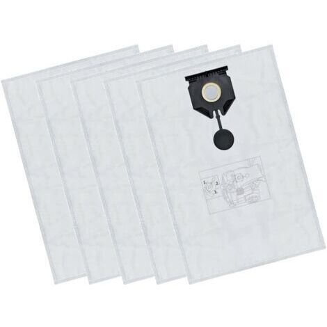 5 x Vacuum Cleaner Bags Suitable for Kärcher 2.889-154.0, NT 30/1 Tact Te L, M, Ap 30L, Microfibre Capacity 30L (1/5)