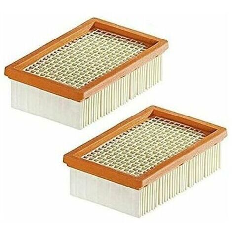 Lot De 2 Filtre Remplacement Pour Aspirateur Kärcher Wd4 Wd5 Wd6 Mv4 Mv5 Mv6 Plissé Plat (1/4)