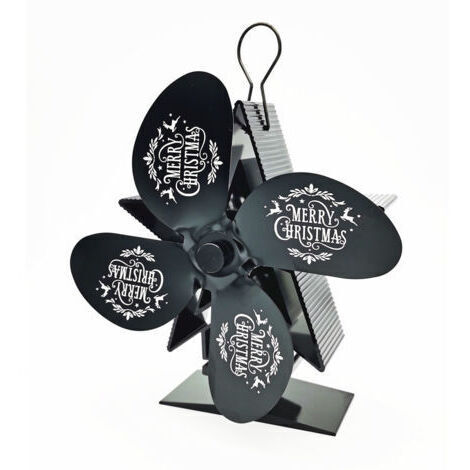 Ventilateur Poele à Bois 4 Pales Avec Thermomètre - Ventilateur Cheminée Alimenté à la Chaleur Ventilateur Silencieux avec Protection Contre le Surchauffe pour Poêle à Bois Cheminée Gaz Bûche Poêle à (1/5)