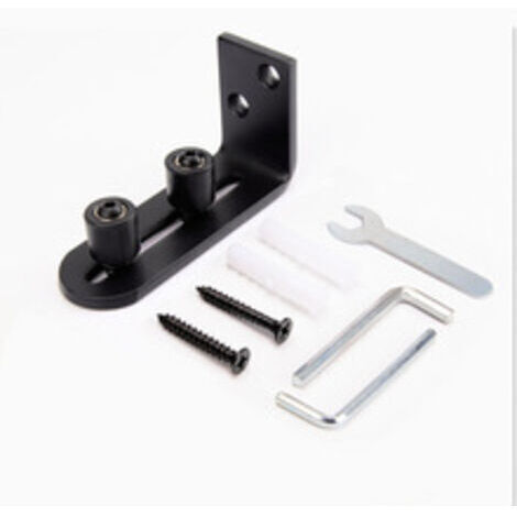CSPARKV Système de porte coulissante 2 pièces Rail de roulement Guide au sol Porte coulissante : 8 en 1 Système de porte coulissante Guide au sol Guide de porte coulissante Guide au sol Mur Parfait