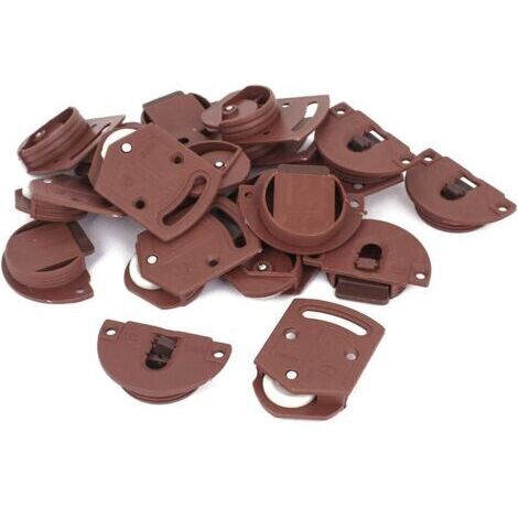 Csparkv – Lot de 10 roulettes pour porte coulissante – Diamètre 35mm – Plaque 58x39mm – Pour armoires et garde-robes – Plastique durable