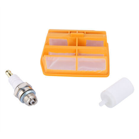 Kit de Filtre à Air et Bougies pour Tronçonneuse Modèles 445 450 - Pièces de Rechange Qualité Supérieure -