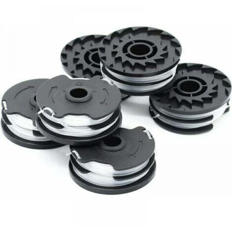 Paquet de 6 bobines de rechange pour tondeuses à gazon LIDL Parkside PRTA 20-Li A1, XU, B2, C3, PRT 550 A1, A3, PRT 300 A1 - (1/4)