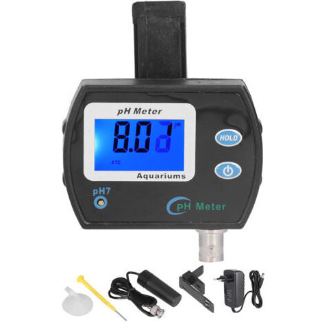 Testeur De Ph Avec Fonction Lumineuse Pour Aquarium - Surveillance Continue 220V - Précis Et Fiable - Idéal Pour L'Aquariophilie - PH-990 Sans Piles -KZQ