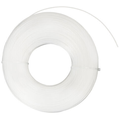Corde Ronde Blanche en Nylon pour Tondeuse 1.6mm x 175m - Fil de Coupe Durable pour Têtes de Tonte - Idéal pour le Jardinage et l'Entretien des Pelouses - (1/5)