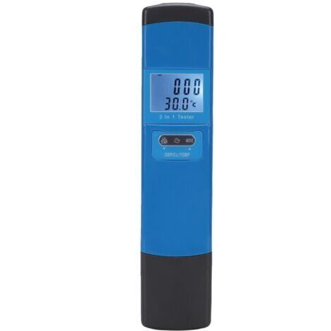 Testeur 3 en 1 ORP/Chlore Résiduel/Température pour Aquariums Étangs et Piscines - Kit de Test Complet- (1/5)