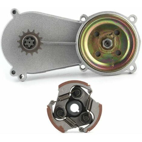 Kit d'embrayage de bote de vitesses, botier de tambour 14T adapté aux pièces de Mini Pocket Quad Dirt Bike 47cc 49cc (1/4)