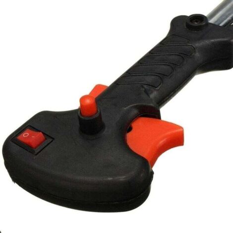 Poignée Coupe-bordure Poignée D'accélérateur Pour Débroussailleuse - Compatible Guidon 26 Mm, Avec Câble Et Interrupteur Kit Accélérateur Plastique Noir