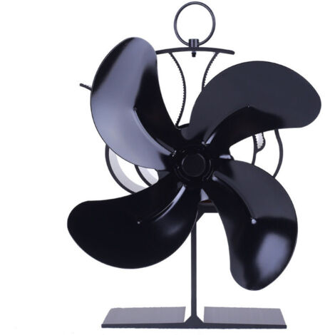 Ventilateur de cheminée, ventilateur thermique à bois, conception silencieuse, adapté à la circulation de la chaleur écologique domestique -21×13×16CM (1/4)