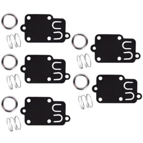 Lot de 5, kit de joints de diaphragme de carburateur pour moteurs Briggs & Stratton 2 ch à 5 ch 270026 272538 272538S 272637 4157 4168 5021 5021K 690766 221377 capuchon de ressort (1/4)
