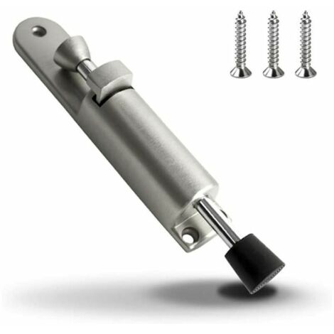 Arret de Porte Caoutchouc Souple Résistant en Support de Porte en Alliage de Zinc Butoir de Porte Commande au Pied (1/5)