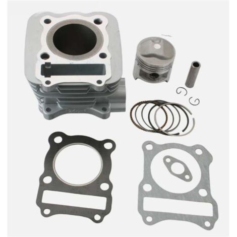Kit cylindre moto compatible avec Suzuki GS125 DF125 DR125 GN125, pistons de cylindre 57 mm, segments de piston inclus. (1/3)
