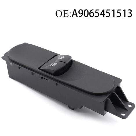 A9065451513 Interrupteur de vitre Mercedes-Benz Viano, utilisé pour commander la montée et la descente des vitres électriques. (1/4)