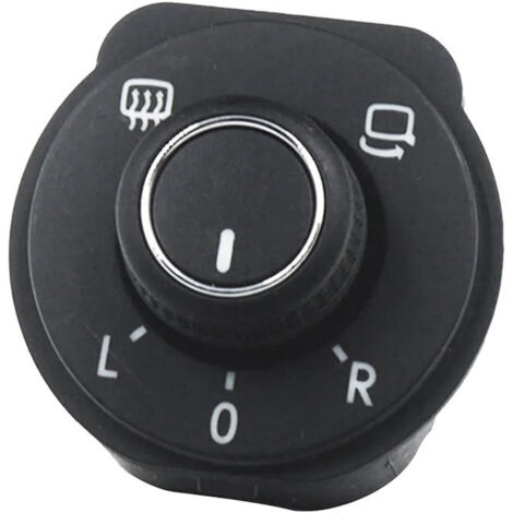 6RD959565D Bouton de réglage du rétroviseur, compatible avec Volkswagen POLO, permet de régler le rétroviseur. (1/4)