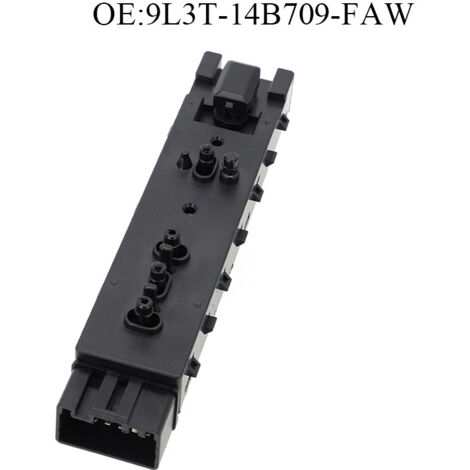9L3T-14B709-FAW Interrupteur de siège gauche pour le réglage du siège auto, convient aux Ford et Lincoln, contrôle la fonction de réglage électrique du siège du conducteur. (1/4)