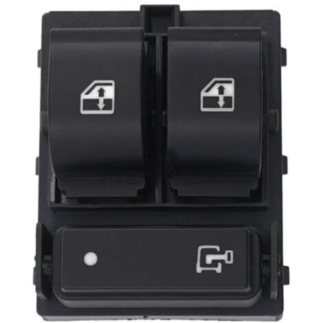 735487419 Interrupteur à bouton de lève-vitre de voiture, compatible avec Peugeot, Citroën et Fiat, commande la montée et la descente des vitres électriques. (1/4)