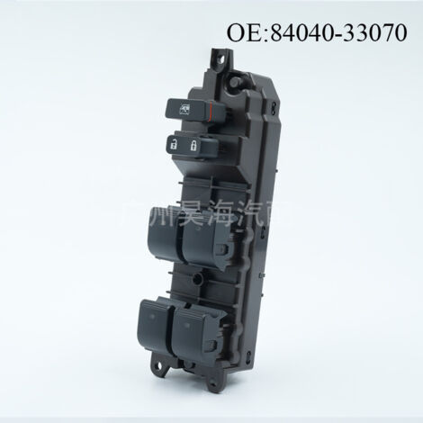 84040-33070 Pièces automobiles : Commande de lève-vitres pour véhicules Toyota. Permet de commander les vitres électriques côté conducteur, toutes les vitres sont commandées. (1/4)