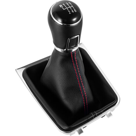 Cache-poussière pour pommeau de levier de vitesses 5/6 de Volkswagen Golf 7A7MK7, pommeau de levier de vitesses 6 vitesses à filetage noir, cache-poussière pour modification Volkswagen. (1/4)