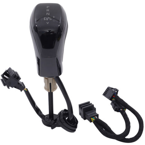Pommeau de levier de vitesse personnalisé pour Volkswagen à boîte automatique, avec LED noire et finition perforée. Comprend également un pommeau de levier de vitesse rouge avec LED et finition perfor (1/4)