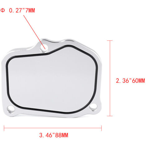 Couvercle de tendeur de chaîne de distribution en alliage d'aluminium pour moteurs Honda K20 et K24. Un couvercle de chaîne de distribution en alliage d'aluminium pour une durabilité accrue. (1/4)
