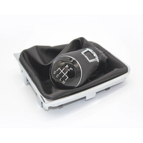 Cache-poussière pour pommeau de levier de vitesses et accessoires de boîte de vitesses pour Volkswagen Passat B6. Kit en plastique noir pour boîte 5 vitesses, vendu à l'unité. (1/4)