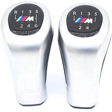 Convient aux leviers de vitesse BMW 5/6 vitesses, pommeau de levier de vitesse 6 vitesses noir et blanc, un jeu, remplacement simple. (1/4)