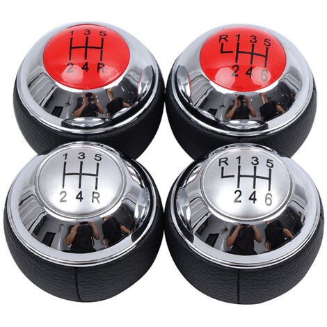 Pommeau de levier de vitesse rond pour BMW MINI, pommeau de levier de vitesse rouge à 6 vitesses, monobloc, pommeau de levier de vitesse rond rouge à 6 vitesses MINI, modification qui attire le regard (1/4)