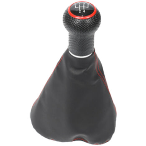 Ce kit comprend des capuchons anti-poussière pour les poignées de levier de vitesse des Volkswagen Golf et Polo, avec un filetage noir et un anneau rouge, un diamètre de 12 mm et une conception pour b (1/4)