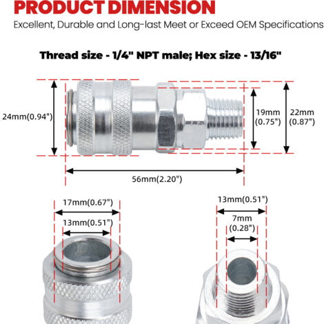 L'accessoire de raccordement pour système d'alimentation OTC5869-1 permet de connecter le système d'alimentation rapide « Compu-Check ». Il comprend un connecteur rapide de qualité professionnelle pou (1/4)