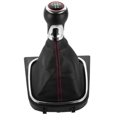 Compatible avec les Volkswagen Sagitar, Golf A4 et autres véhicules similaires. Ce kit comprend un levier de vitesses à 5 rapports avec fil et bague rouges (R13524). (1/4)