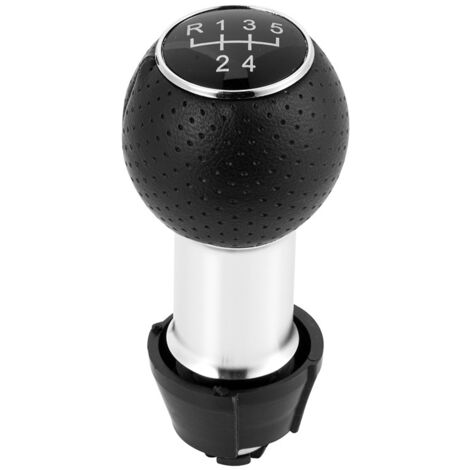 Convient aux Audi A3, S3, Volkswagen Golf, Passat, pommeau de levier de vitesse de 12 mm, noir R13524 5 vitesses, un paquet, pommeau de levier de vitesse 5 vitesses avec logo R noir, installation en p (1/4)