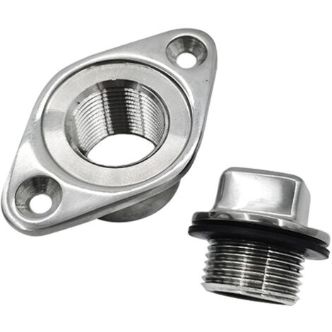 Bouchon de vidange en acier inoxydable 316, forme diamant, pour bateau ou yacht, bouchon de poupe, accessoires de quincaillerie marine, bouchon de 25 mm (1 pouce), tête en forme de diamant, bouchon de (1/3)
