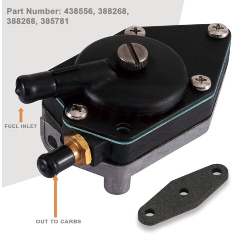 La pompe à carburant 18-7352 438556 est compatible avec les moteurs hors-bord Johnson Evinrude de 25 à 140 CV. Large gamme de pompes à carburant de remplacement pour moteurs hors-bord Johnson. (1/5)