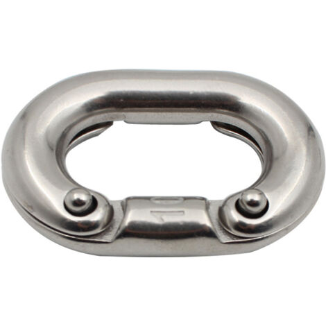 Chaîne et clips de chaîne en acier inoxydable 316, connecteurs de chaîne, anneaux de connexion, accessoires de quincaillerie marine, chaîne de 10 mm, chaîne épaisse à haute résistance, pour l'ancrage (1/3)