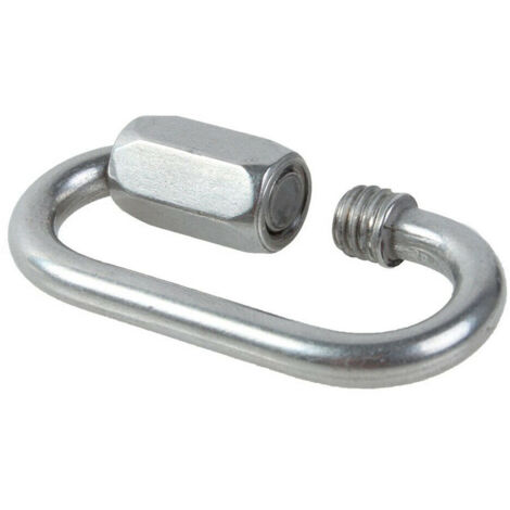 Mousqueton antivol à chaîne à connexion rapide en acier inoxydable 304, accessoire de quincaillerie nautique pour animaux de compagnie, anneau de maillon rapide en forme de C de 10 mm en acier inoxyda