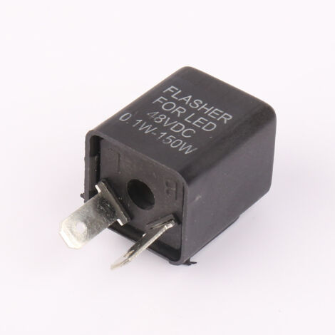 Relais clignotant 48 V pour véhicules électriques et motos, interrupteur électromagnétique 12 V sans avertisseur sonore, 1 A relais clignotant 12 V pour véhicules électriques sans avertisseur sonore. (1/4)